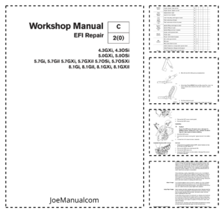 Volvo Penta 4.3 5.0 5.7 8.1 HXI OSi Gil Gi GXiI EFI Repair Workshop Manua