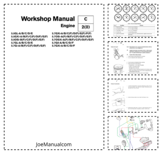 Volvo Penta 5.0GL-ABCDE- 5.7GXI-A B C D F Engine Workshop Manual