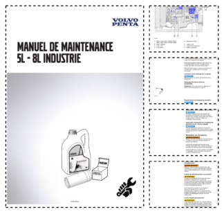 Volvo Penta 5L 8L Industrial Engine Maintenance Manual FR