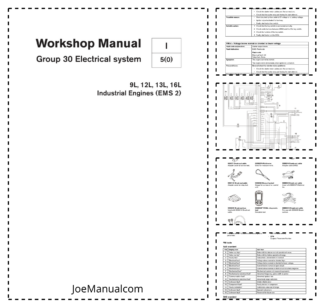 Volvo Penta 9L 12L 13L 16L EMS2 Engine Electrical Workshop Manual