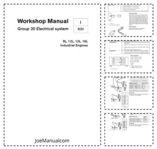 Volvo Penta 9L 12L 13L 16L Engines Group 30 Electrial system Workshop Manual