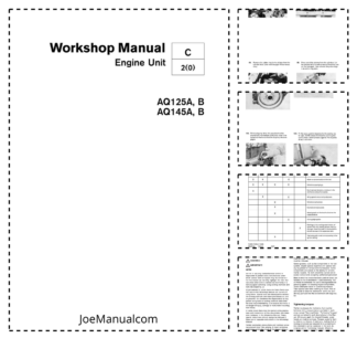 Volvo Penta AQ125A B AQ145A B Engine unit Workshop Manual