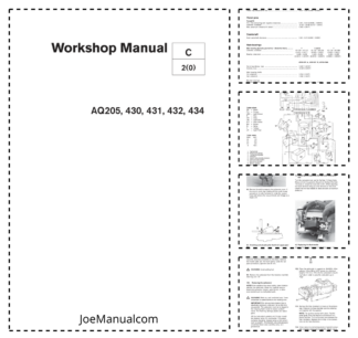 Volvo Penta AQ205 430 431 432 434 Engine Workshop Manual