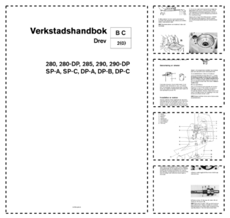 Volvo Penta AQ280 DP 285 290 DP SP-A SP-c DP-A DP-B DP-C Sterndrive Workshop Manual SV