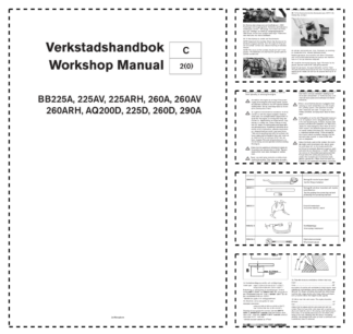 Volvo Penta BB225A AV ARH 260A AV ARH AQ200D 225D 260D 290A Engine Workshop Manual ENG SV