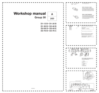 Volvo Penta D1-13 20 30 D2-40 55 75 B D C E Engine Group 30 Workshop Manual