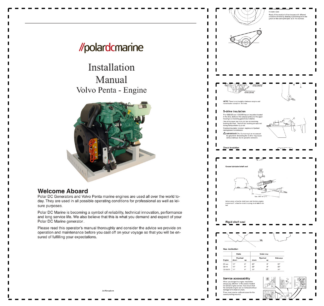 Volvo Penta D1-13 D1-20 D1-30 D2-30 D2-55 D2-75 Marine Engine Installation Workshop Manual