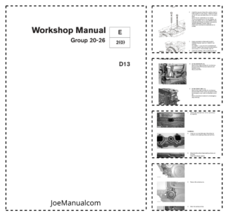 Volvo Penta D13 Engine Group 20-26 Workshop Manual