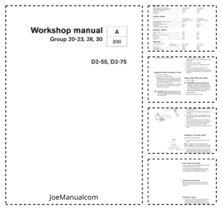 Volvo Penta D2-55 D2-75 Engine Group 20-23 26 30 Workshop Manual