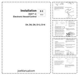 Volvo Penta D4 D6 D9 D12 D16 Marine Engines EVC Installation Manual