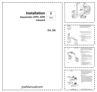 Volvo Penta D4 D6 DPH DPR Aquamatic Inboard Engines Installation Manual