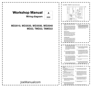Volvo Penta MD2010 MD2020 MD2030 MD2040 MD22 TMD22 TAMD22 Engine Wiring Diagram Workshop Manual