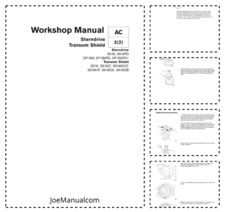Volvo Penta SX DP Sterndrive Transom Shield Workshop Manual