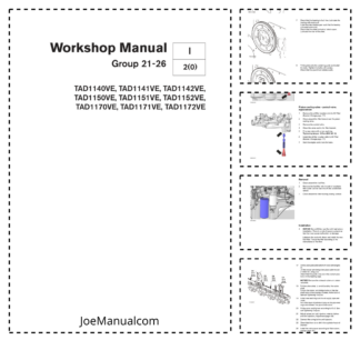 Volvo Penta TAD1140VE 1141VE 1142VE 1150VE 1151VE 1152VE 1170VE 1171VE 1172VE Engine Group 21-26 Workshop Manual