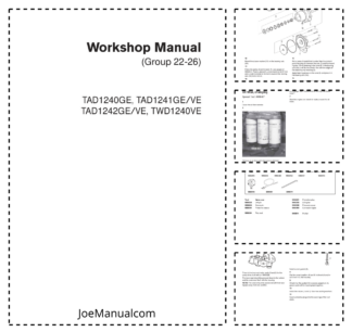 Volvo Penta TAD1240GE TAD1241GEVE TAD1242GEVE TWD1240VE Engine Group 22-26 Workshop Manual