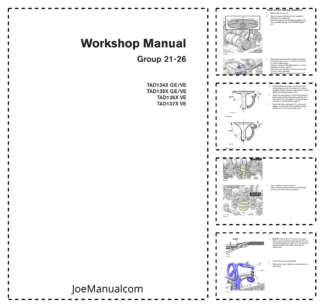 Volvo Penta TAD134 135X GE VE TAD136 137X VE Engine Group 21-26 Workshop Manual