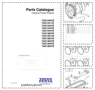 Volvo Penta TAD1340VE–TAD1365VE Engines Parts Catalog