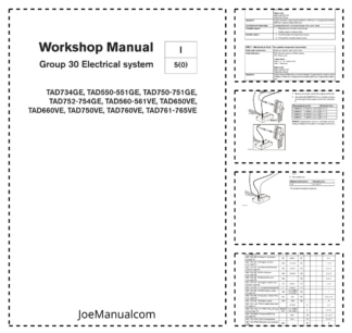 Volvo Penta TAD734GE 550-551 750-751 752-754 560-561 650 660 750 VE Group 30 Workshop Manual