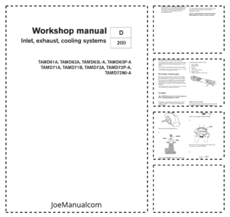 Volvo Penta TAMD61A 62A 63L-A 63P-A 71A 71B 72A 72P-A 72WJ-A Engines Inlet Exhaust Cooling System Manual