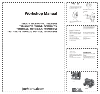 Volvo Penta TD TWD 610G P V 630ME VE 640VE 730ME VE 730G P V 731ME 740GE VE Engine Woskshop Manual