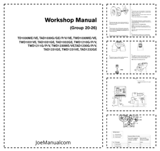 Volvo Penta TD1030ME VE G GEP-TAD1232GE Engine Group 20-26 Workshop Manual