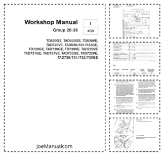 Volvo Penta TD520GE- TAD730 731 732 733GE Engine Group 20-26 Workshop Manual