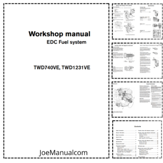 Volvo Penta TWD740VE TWD1231VE Engine EDC Fuel System Workshop Manual