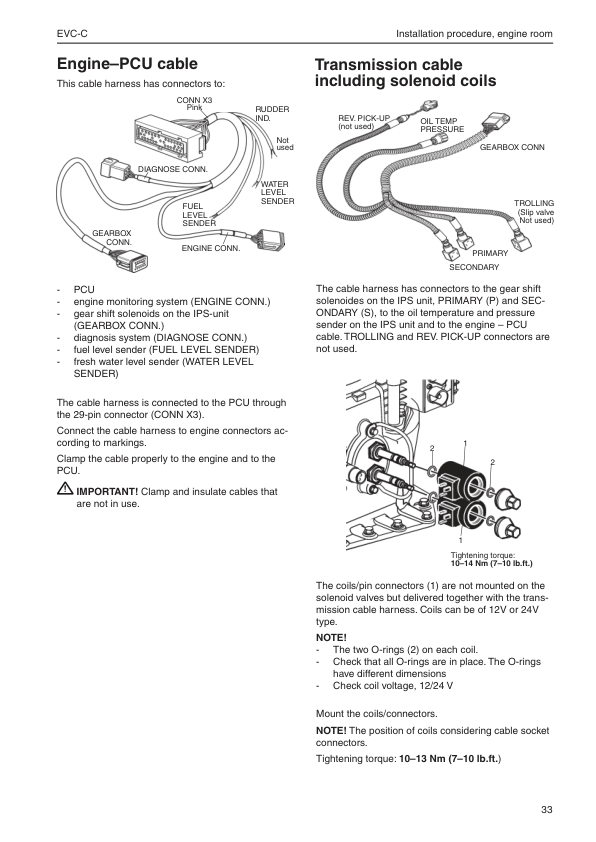 Volvo Penta IPS EVC-C Electrical Vessel Constrol Installation Workshop Manual - Image 8