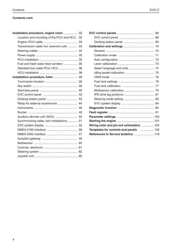 Volvo Penta IPS EVC-C Electrical Vessel Constrol Installation Workshop Manual - Image 4
