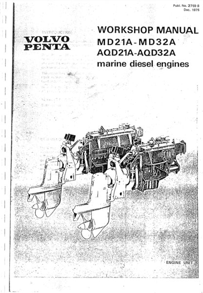Volvo Penta MD21A MD32A AQD21 AQD32A Engine Workshop Manual - Image 2