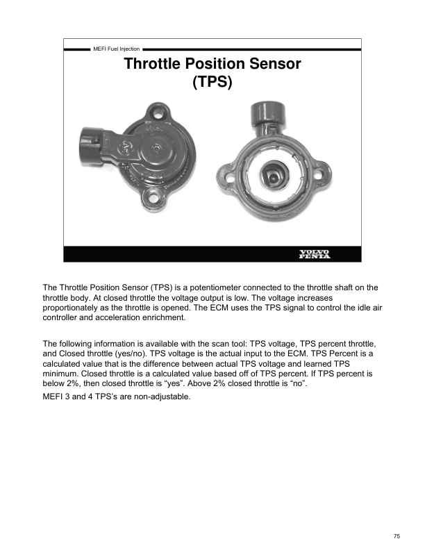 Volvo Penta Model 2005 Mefi Product Training Manual - Image 13