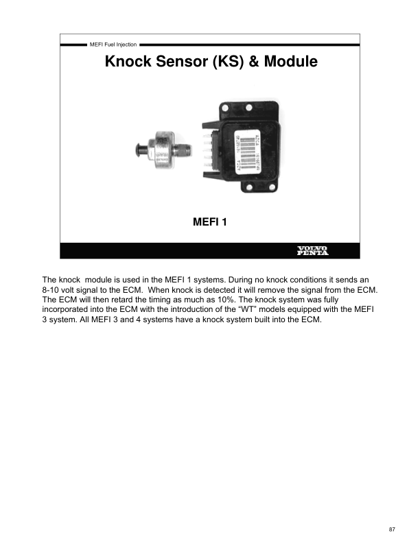 Volvo Penta Model 2005 Mefi Product Training Manual - Image 14