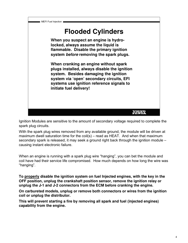 Volvo Penta Model 2005 Mefi Product Training Manual - Image 12