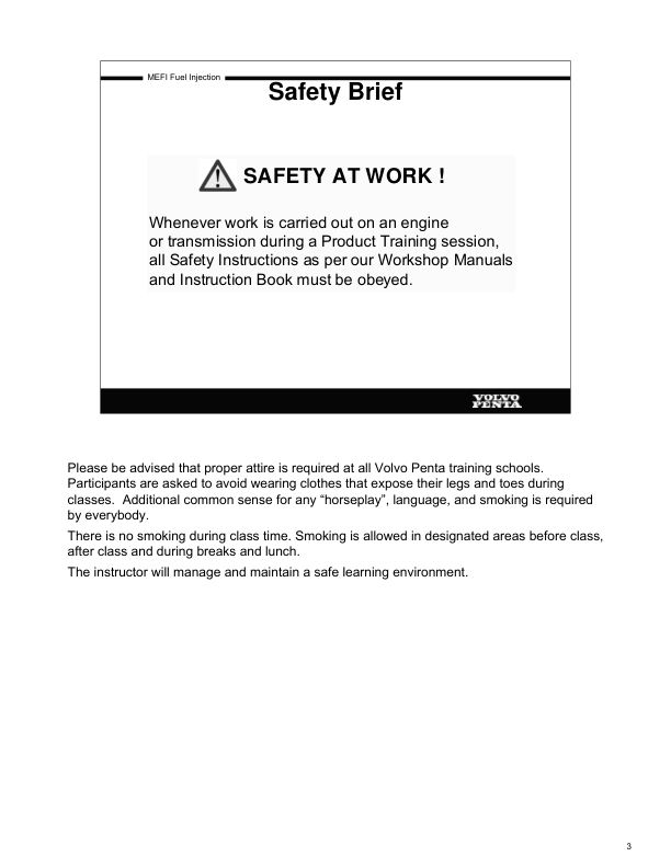 Volvo Penta Model 2005 Mefi Product Training Manual - Image 6