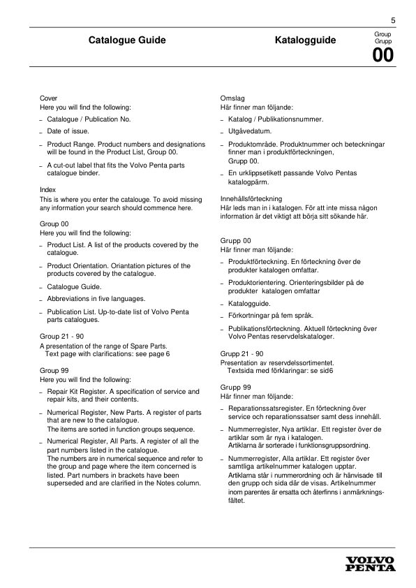 Volvo Penta TAD1340VE–TAD1365VE Engines Parts Catalog - Image 6