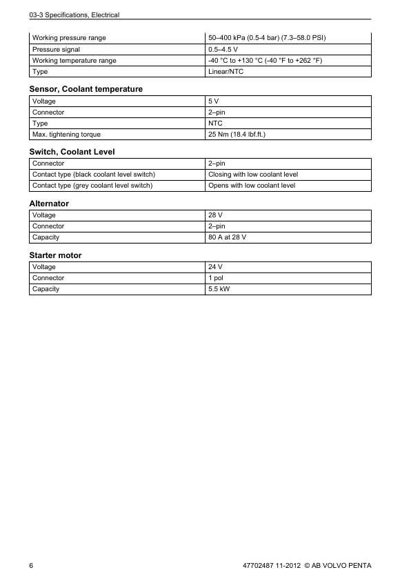 Volvo Penta TAD734GE 550-551 750-751 752-754 560-561 650 660 750 VE Group 30 Workshop Manual - Image 5