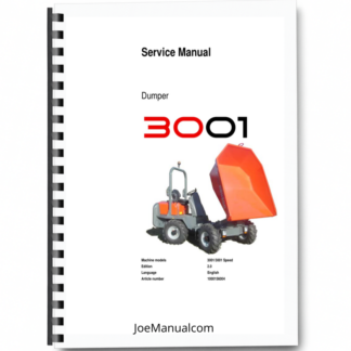 Wacker Neuson 3001 Dumper Service Manual v2.0 Printed Book