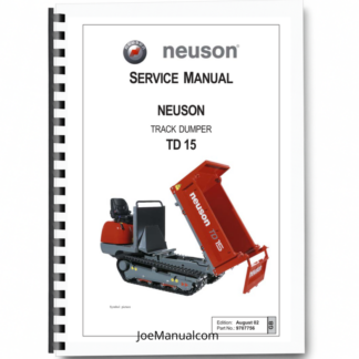Wacker Neuson TD15 Track Dumper Service Manual Printed Book