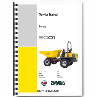 Wacker Neuson 5001 Dumper Service Manual Printed Book
