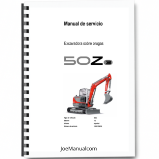 Wacker Neuson 50Z3 Excavator Service Manual Printed Book