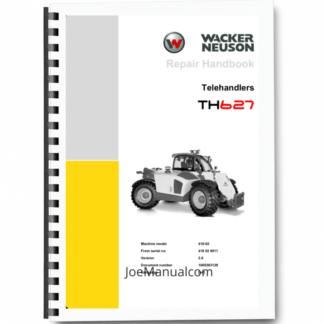 Wacker Neuson TH627 Telehandler Repair Manual Printed Book