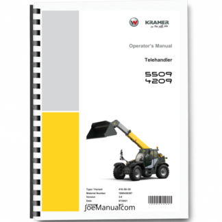 Wacker Neuson 5509 4209 Telehandler Operators Manual v3.0 Printed Book