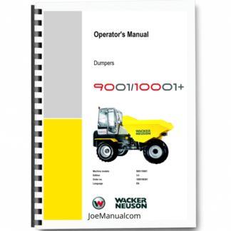 Wacker Neuson 9001 10001 Dumpers Operators Manual v3.0 Printed Book