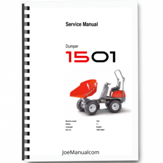 Wacker Neuson 1501 Dumper Service Manual v1.1 Printed Book