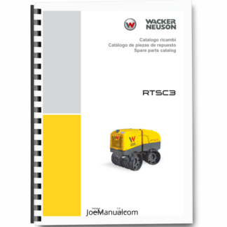 Wacker Neuson RTSC3 Roller Parts Catalog v1.0 Printed Book
