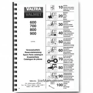 Valtra Valmet 600 700 800 900 Parts Catalog Printed Book