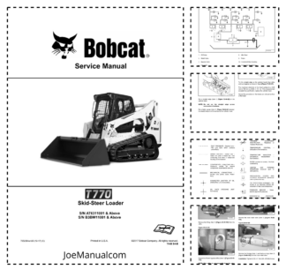 Bobcat T770 Track Loader Service Manual AT63 B3BW