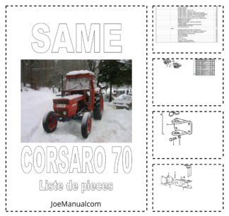 SAME Corsaro 70 Tractor Parts Catalog IT