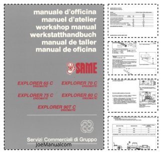 SAME Explorer 65C 70C 75C 80C 90T C Tractor Workshop Manual IT