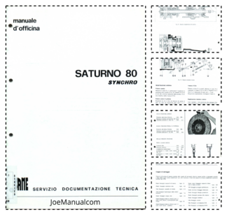 SAME Saturno 80 Synchro Tractor Workshop Manual IT